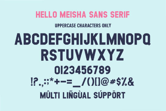 Hello Meisha a Modern Free Font Duo