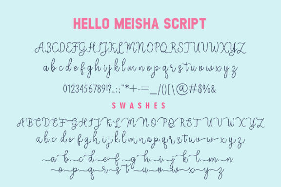 Hello Meisha a Modern Free Font Duo