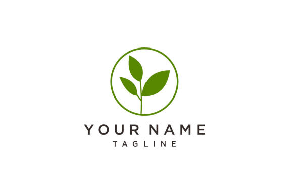 green leafe logo vektor design