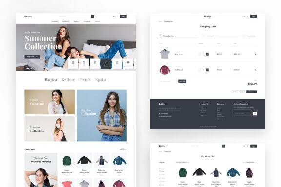 Elliye - Minimalist Fashion E-commerce Figma XD