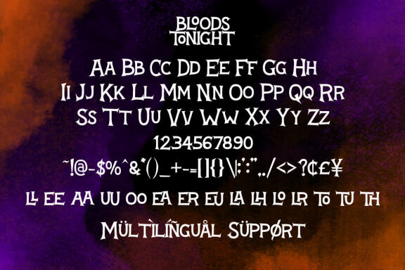 Bloods Tonight- Free Spooky Font