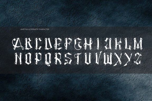 Amstha Gothic Font