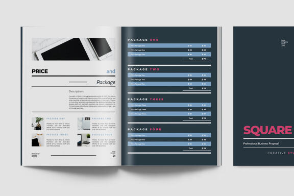 Square Business Proposal Indesign