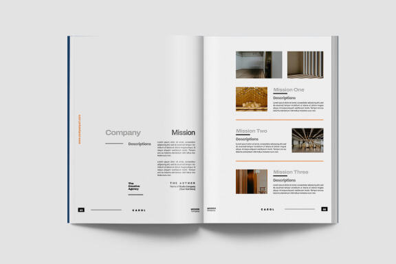  Carol Company Annual Report Indesign