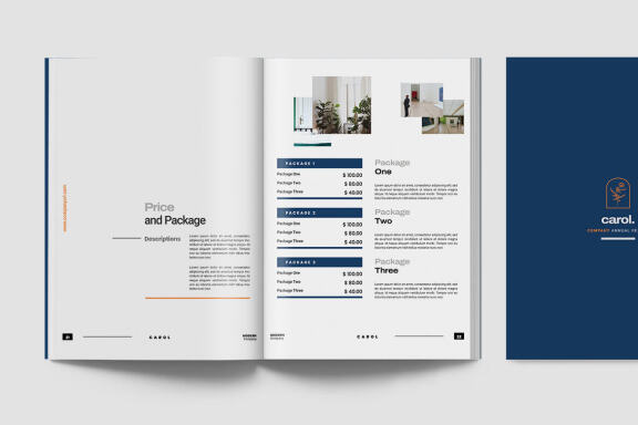  Carol Company Annual Report Indesign