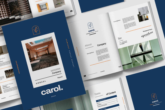  Carol Company Annual Report Indesign