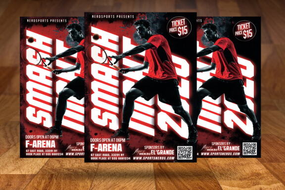Smash Tennis or Sport - Free Flyer