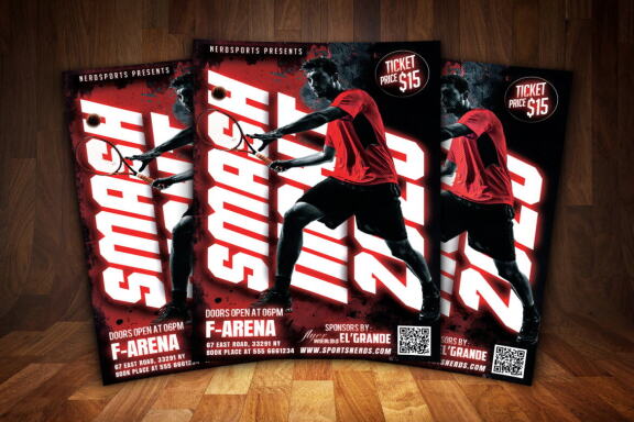 Smash Tennis or Sport - Free Flyer