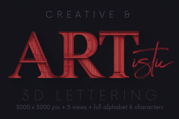 Cast Iron Construction - 3D Lettering