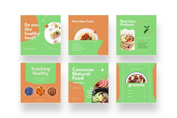 Food Nutrition Facts Instagram Canva