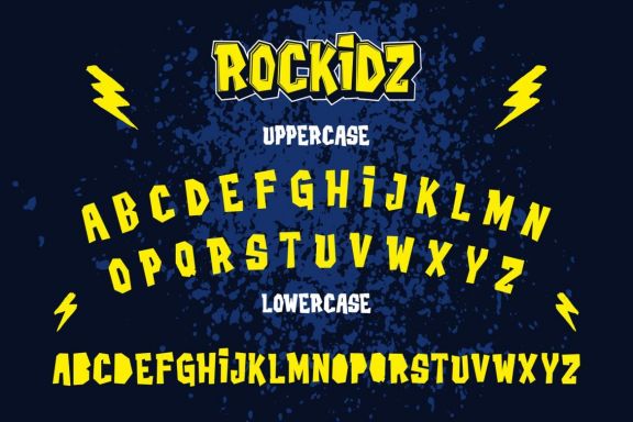 Rockidz - Layered Display Font