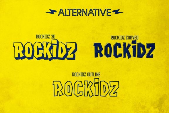 Rockidz - Layered Display Font