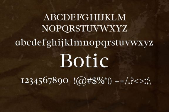 Botic Serif Font
