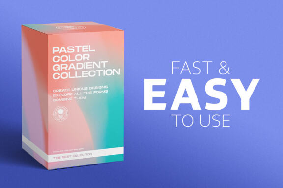 Pastel color gradient collection