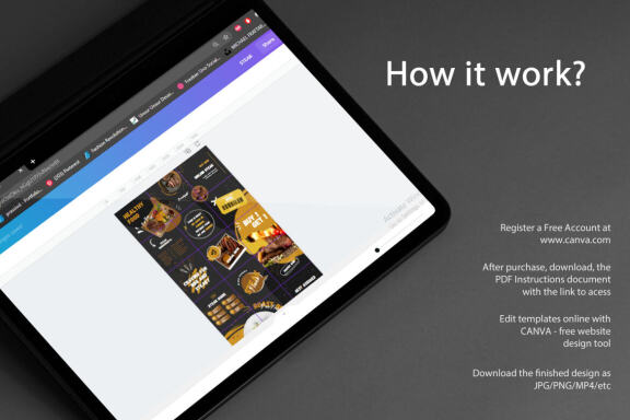 Steak Puzzle Instagram | CANVA Template