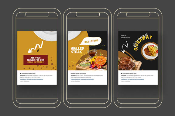 Steak Puzzle Instagram | CANVA Template