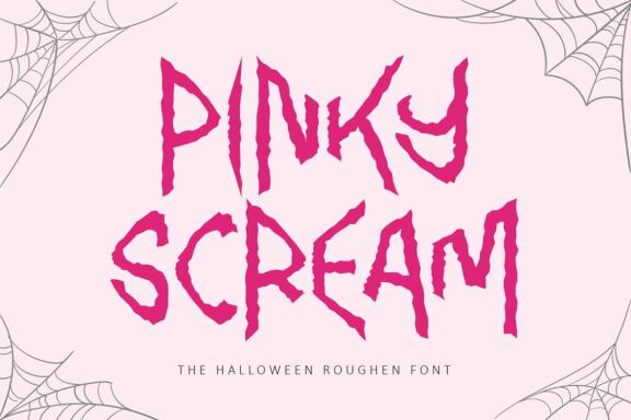 Pinky Scream - Halloween Font