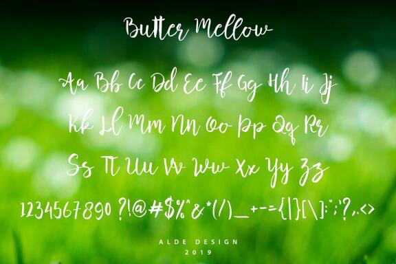 Butter Mellow - Free Font