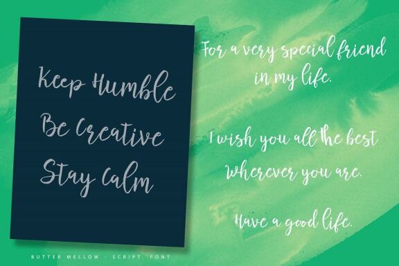 Butter Mellow - Free Font