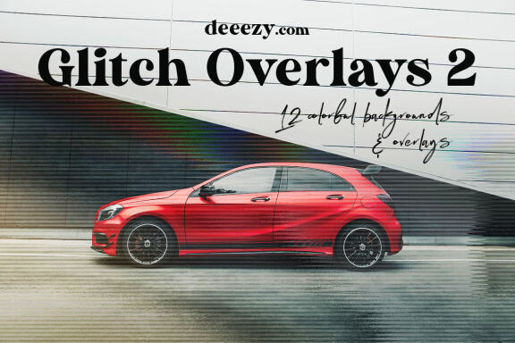 Free Grunge Glitch BG & Overlays 2