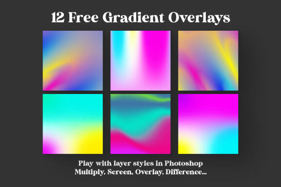 Free Color Gradient BG & Overlays 2