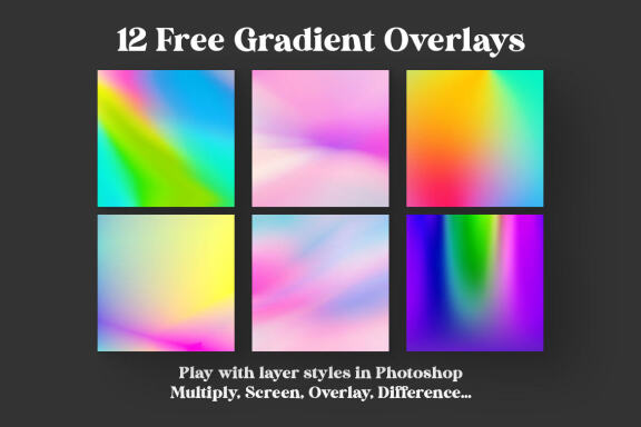 Free Color Gradient BG & Overlays 2