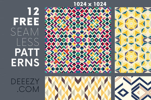 12 Free Modern Geometric Patterns 5