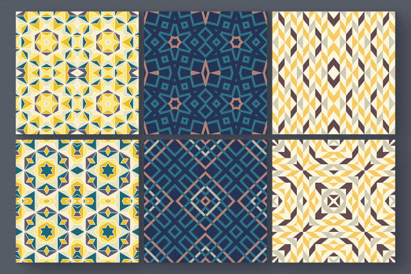 12 Free Modern Geometric Patterns 5