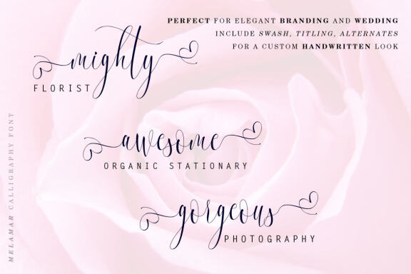 Melamar Calligarphy Script