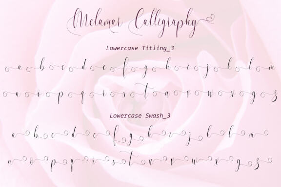 Melamar Calligarphy Script
