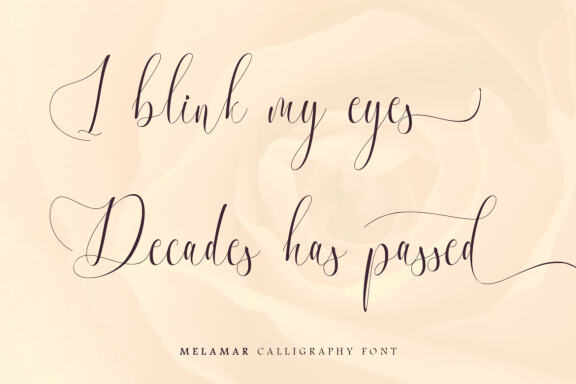 Melamar Calligarphy Script