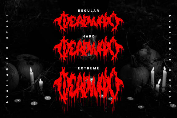 Deadwax - Death Metal Fonts
