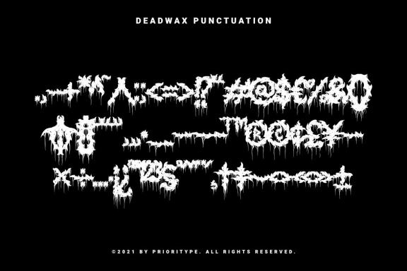 Deadwax - Death Metal Fonts
