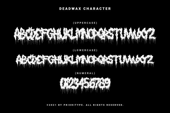 Deadwax - Death Metal Fonts