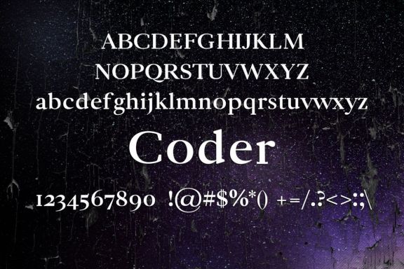 Coder Serif Font