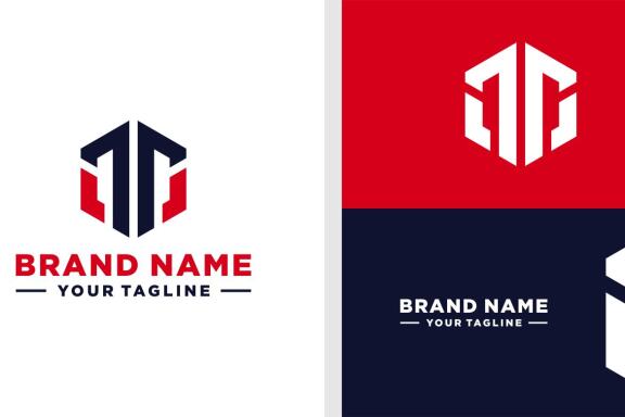 LETTER T HEXAGON LOGO BOLD EDITABLE