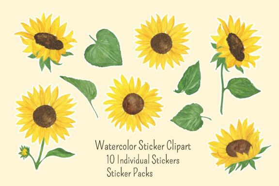 Sunflower Stickers