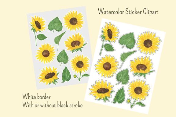 Sunflower Stickers