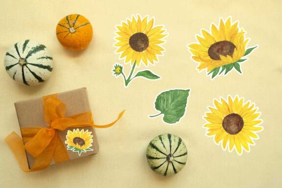 Sunflower Stickers