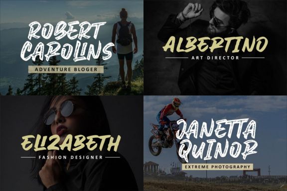Awesome Journey brush font