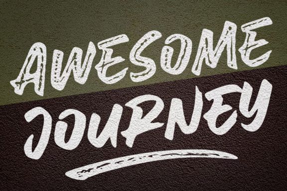 Awesome Journey brush font