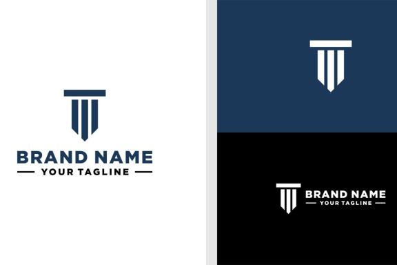 LAW CLUMN LOGO LETTER T LUXURY EDITABLE