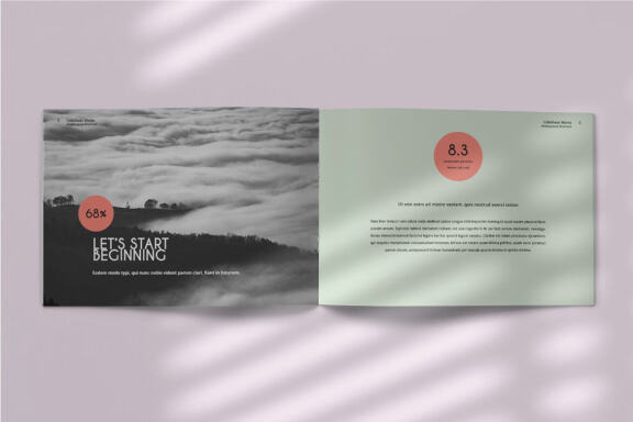 Calatheas Works - FREE Landscape Brochure Template