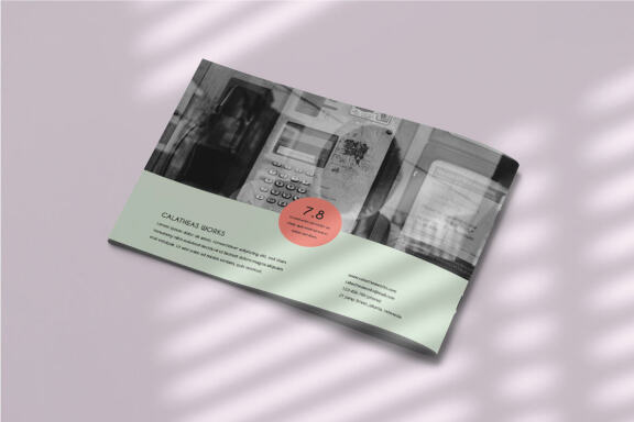 Calatheas Works - FREE Landscape Brochure Template
