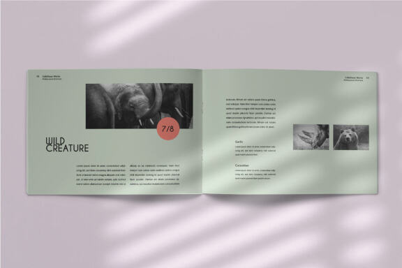 Calatheas Works - FREE Landscape Brochure Template