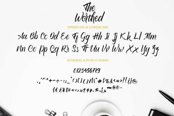 The Worthed - Free Handwritten Font