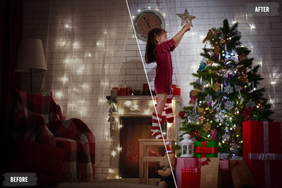 50 Christmas Photoshop Actions
