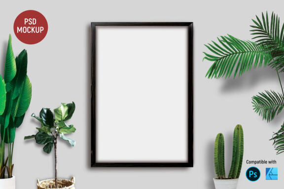 Blue Brick | Poster Mockup
