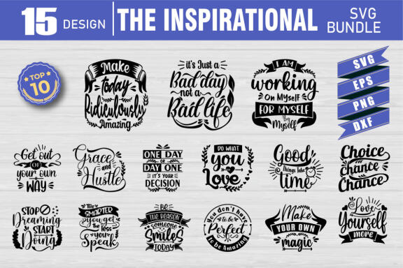 INSPIRATIONAL QUOTE SVG BUNDLE | Motivation cricut |