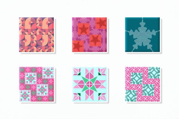 Fourty Geometric Seamless Patterns